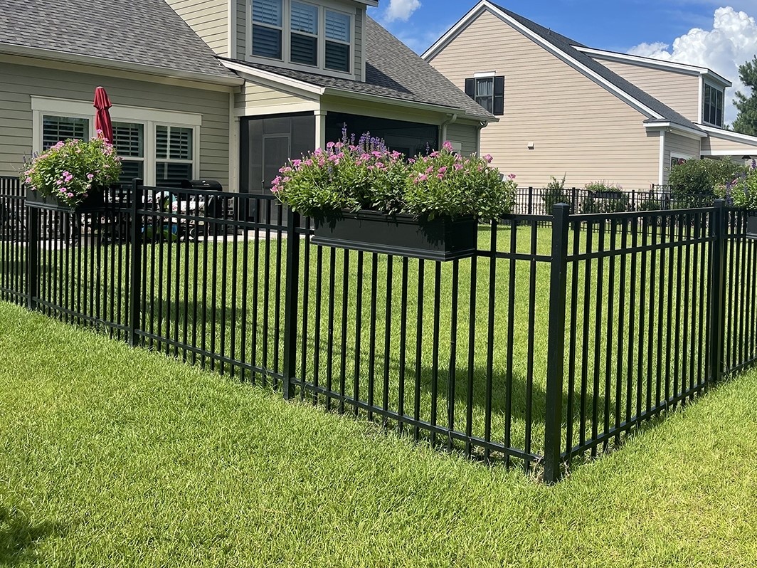 Photo of aluminum security fence