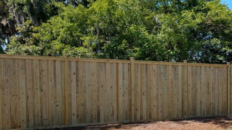 Wood pool fencing in Georgia