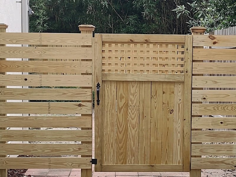 Wood fencing in Georgia